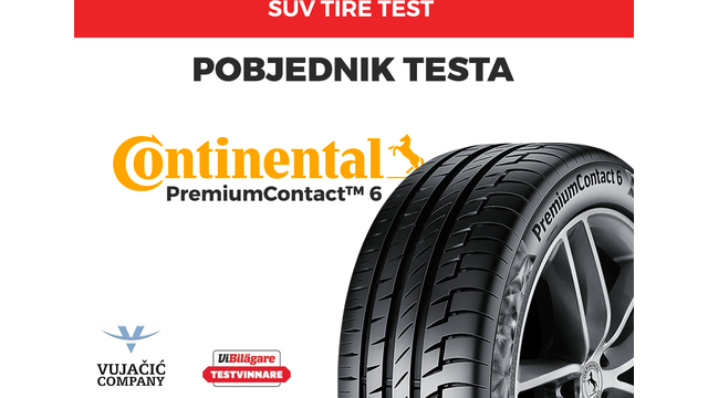 Pobjeda Continentala u švedskom testu guma za SUV