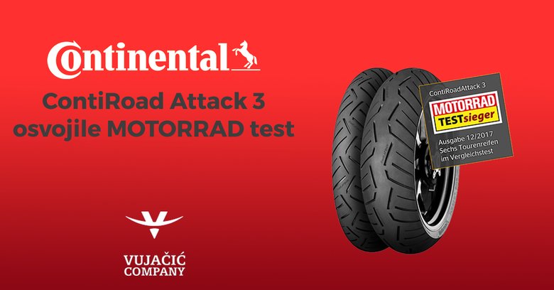 Novi ContiRoad Attack 3 pobjednik MOTORRAD testa
