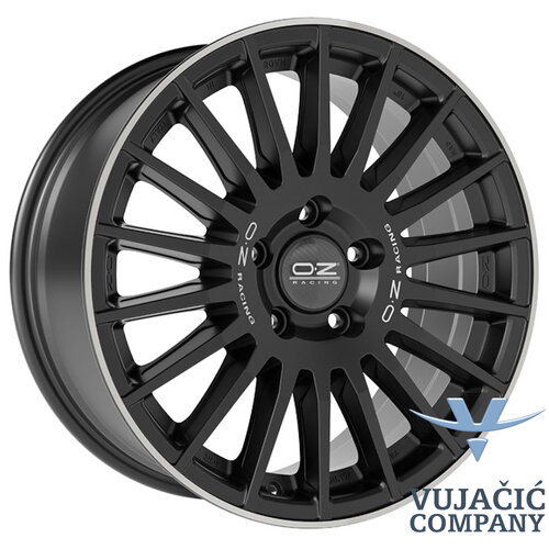 18x8.0 139.70x6 OZ RALLY DESERT MATT BLACK SILVER LET. DIAMOND LIP - ALU FELGA