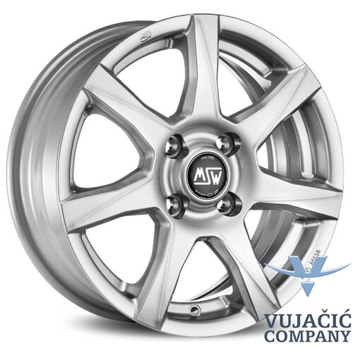 17X7.5 112.00X5 MSW 77 * FULL SILVER - ALU FELGA