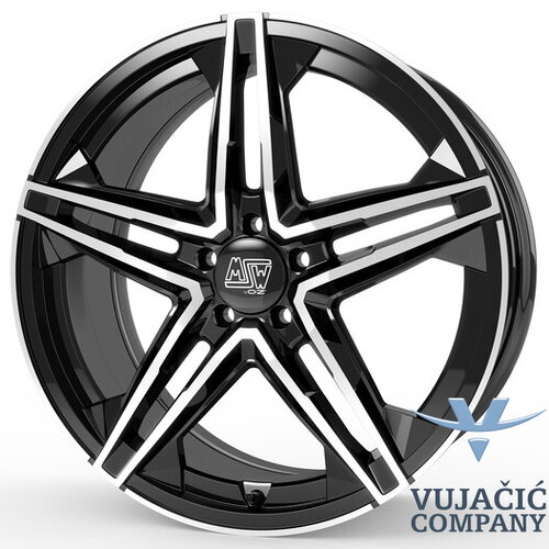 18x8.0 112.00x5 MSW 31 Gloss Black Full Polished - ALU FELGA