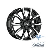 16x6.5 112.00x5 MSW 79 Gloss Black Full Polished