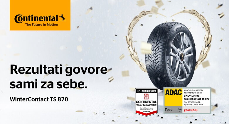 Continental TS-870 Pobjednik ADAC testa zimskih guma 2024!