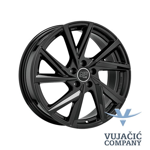 17x7.0 114.30x5 MSW 80 Gloss Black - ALU FELGA