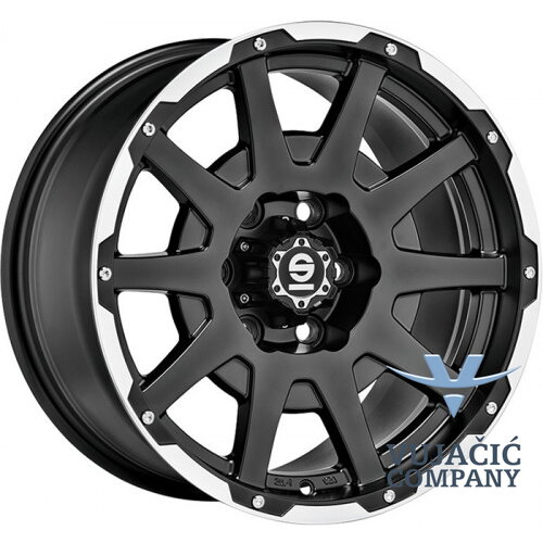 16x5.5 139.70x5 SPARCO DAKAR MATT DARK GREY LIP POLISHED - ALU FELGA