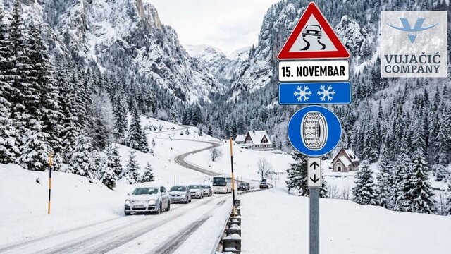 Law on winter tyres Montenegro 2025/2026